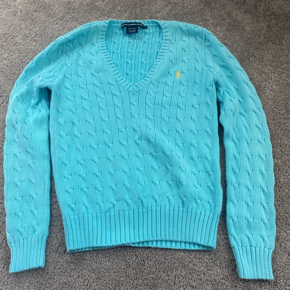 Ralph Lauren Women’s Blue Sweater Large